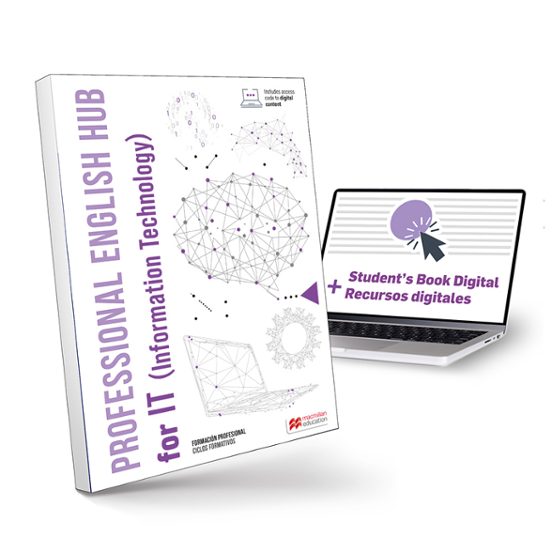 Professional English Hub. Libro de texto físico de inglés para FP especializado en Informática
