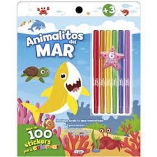 Animalitos Del Mar Color Sticker