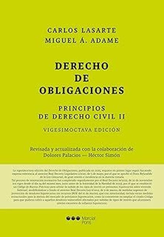 Principios De Derecho Civil. Tomo II. Derecho De Obligaciones
