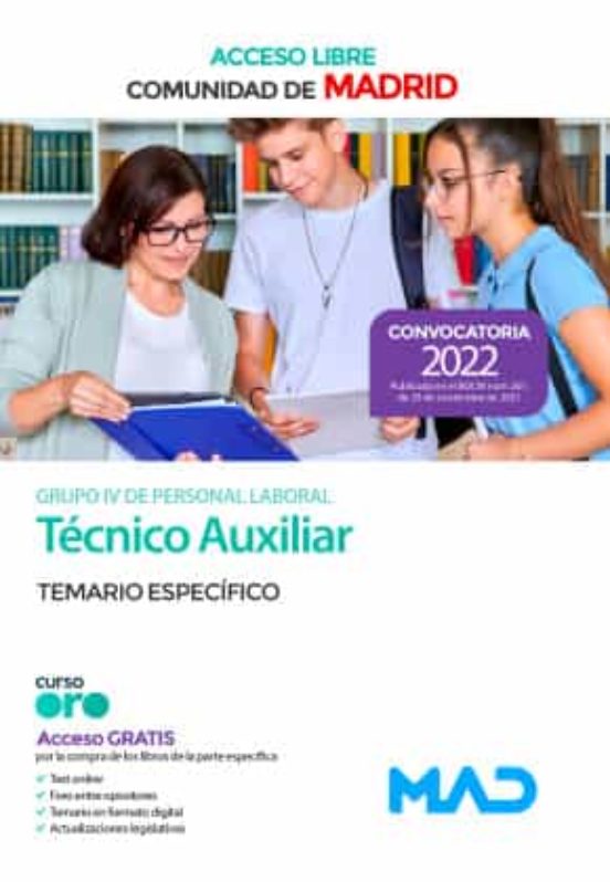 Técnico Auxiliar Grupo IV De La Comunidad De Madrid . Temario Específico