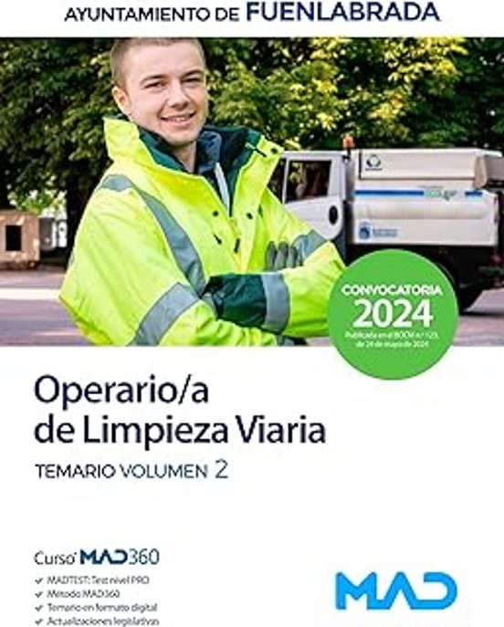 Operario/a De Limpieza Viaria Del Ayuntamiento De Fuenlabrada Temario