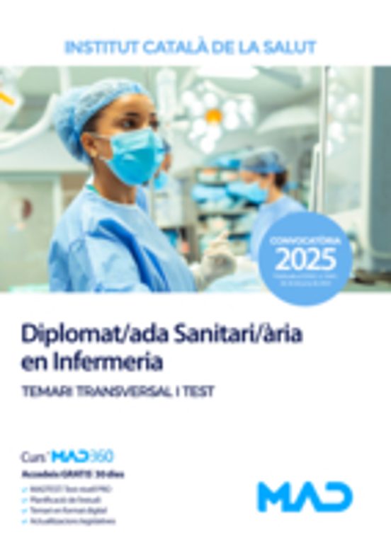 Diplomat/ada Sanitari/ària En Infermeria. Instituto Catalán De La Salu