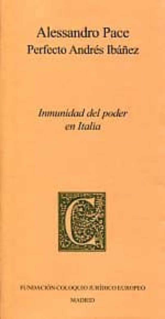 Inmunidad Del Poder En Italia