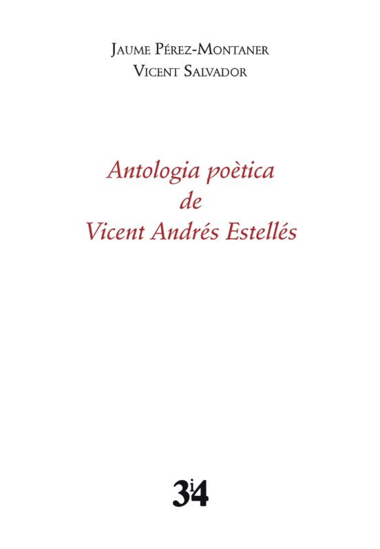 Antologia Poètica De Vicent Andrés Estellés