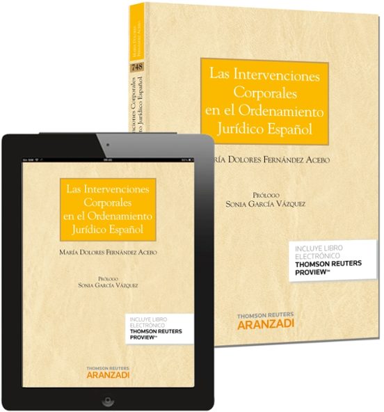 Intervenciones Corporales En El Ordenamieto Jurídico Español