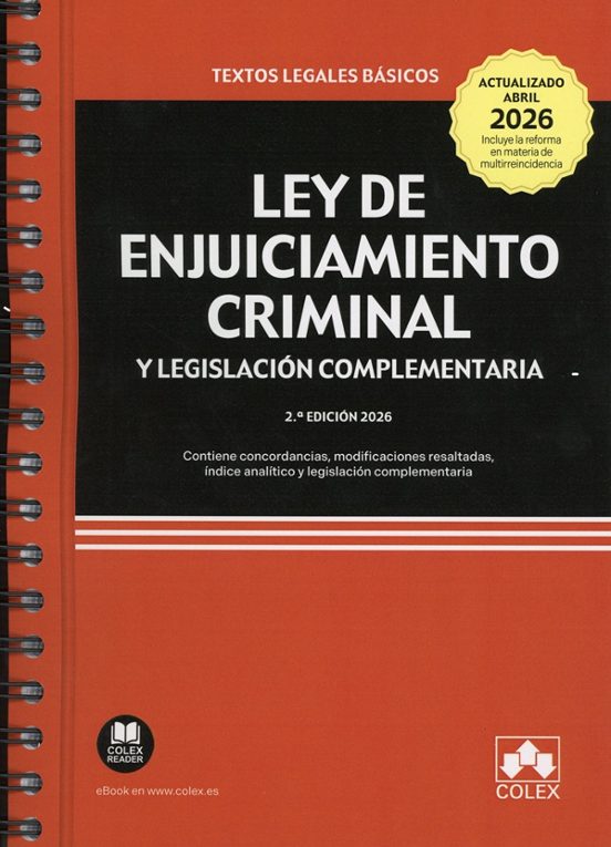 Ley De Enjuiciamiento Criminal Y Legislación Complementaria