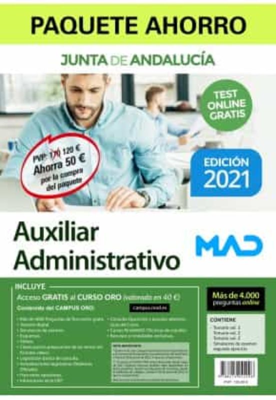 Paquete Ahorro Auxiliar Administrativo Junta De Andalucia