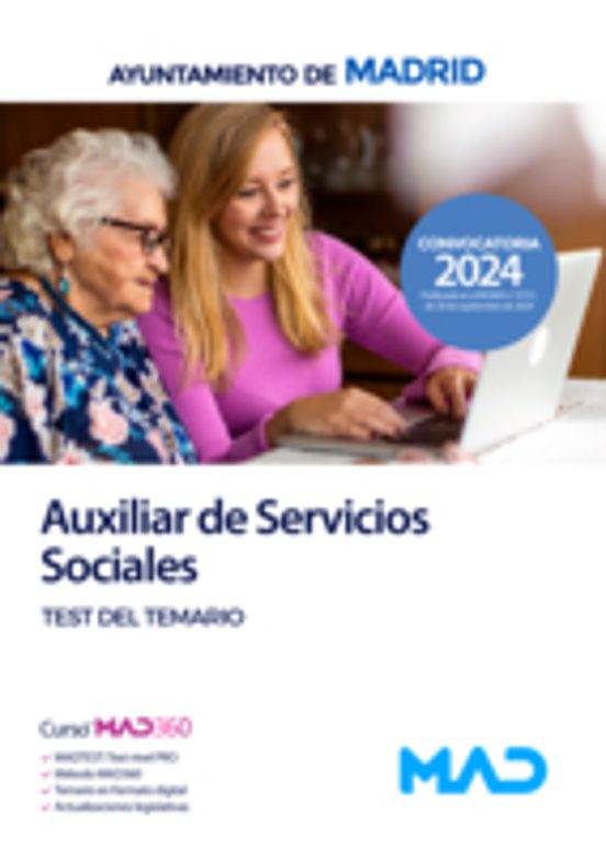 Auxiliar De Servicios Sociales. Test Del Temario