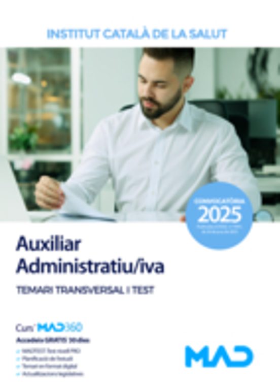 Auxiliar Administratiu/iva. Temari Transversal I Test. Instituto Catal