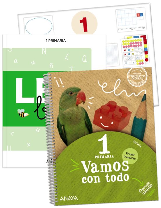 Vamos con Todo 1º Educacion Primaria Primer Trimestre + Leo Bien 2022