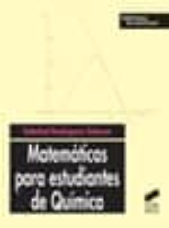 Matemáticas Para Estudiantes De Química
