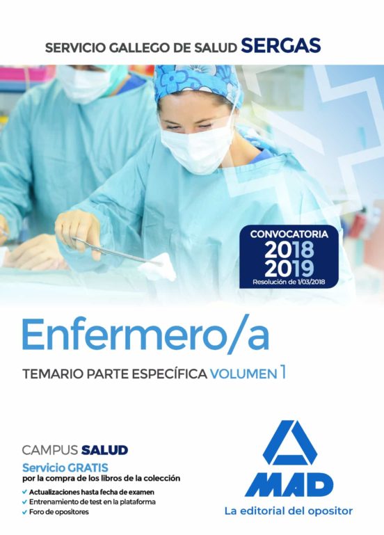 Enfermero/a Del Servicio Gallego De Salud. Temario Parte E Specifica V