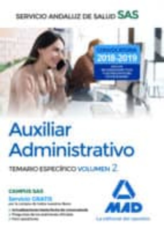 Auxiliar Administrativo Del Servicio Andaluz De Salud. Temario Específico Volumen 2