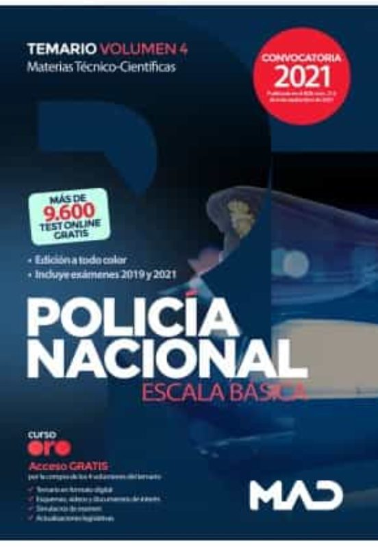 Policía Nacional Escala Básica. Temario Volumen 4