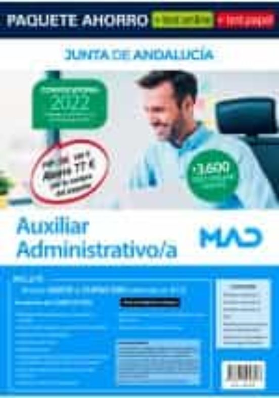 Paquete Ahorro Auxiliar Administrativo/a Junta De Andalucia 2022
