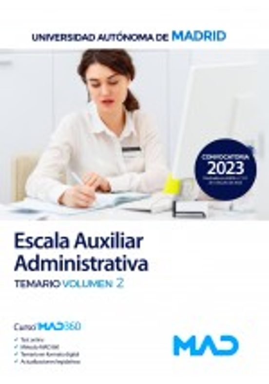 Escala Auxiliar Administrativa Universidad Autonoma De Madrid Temario