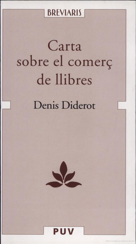 Carta Sobre El Comerç De Llibres