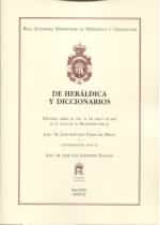 De Heráldica Y Diccionarios
