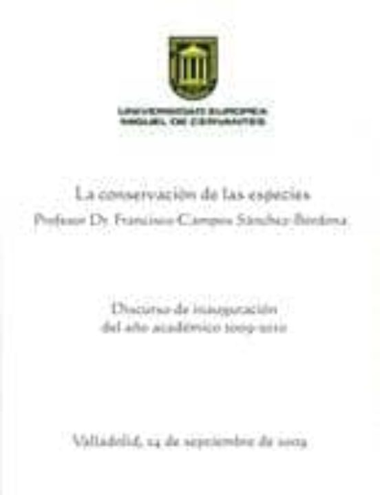 La Conservacion De Las Especies