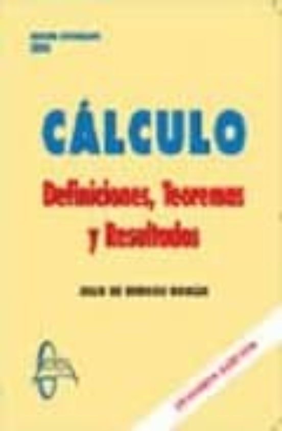 Calculo Definiciones Teoremas Y Resultados