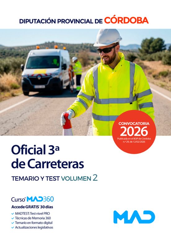 Oficial 3ª De Carreteras. Diputación Provincial De Córdoba. Temar Io V