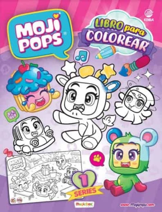 Mojipops Serie 1 Libro Para Colorear