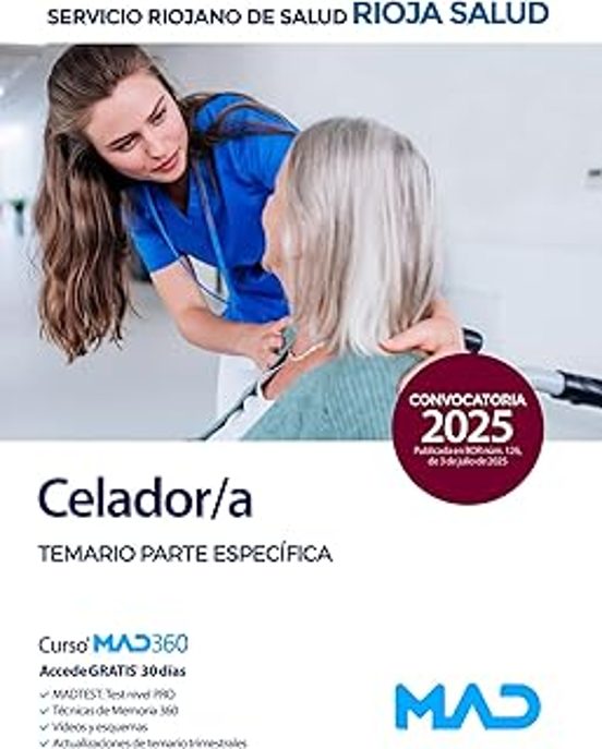 Celador/a Del Servicio Riojano De Salud . Temario Parte Es Pecí