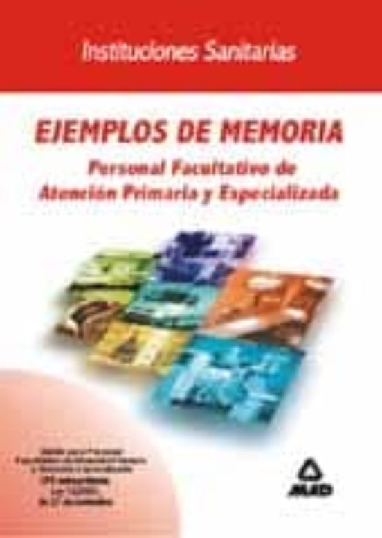 Ejemplos De Memoria: Personal Facultativo De Atencion Primaria Y Espec