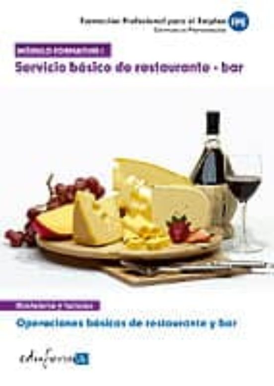 Modulo Formativo I: Servicio Basico De Restaurante - Bar
