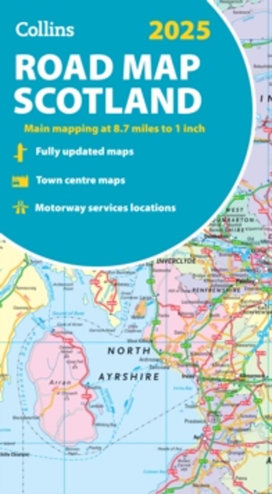 2025 Collins Road Map Of Scotland