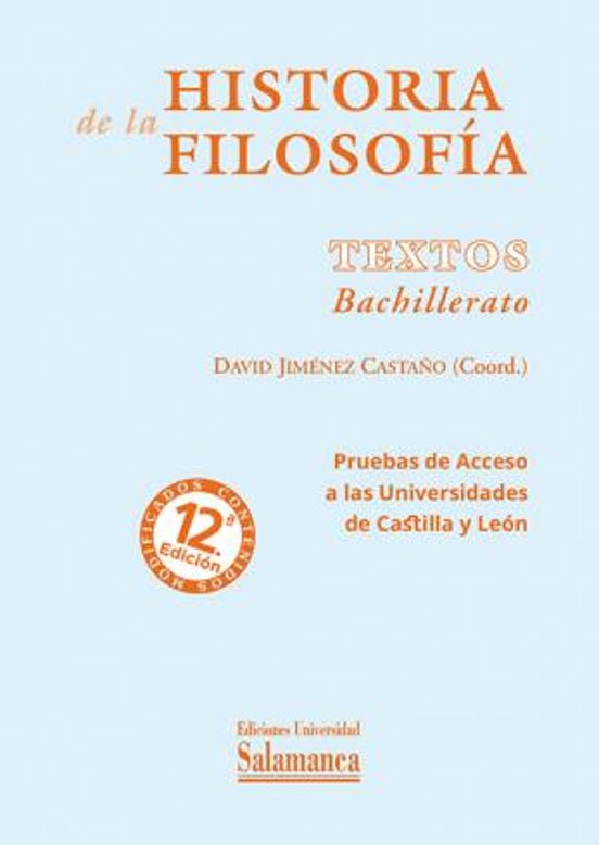 Historia De La Filosofía. Textos De Bachillerato