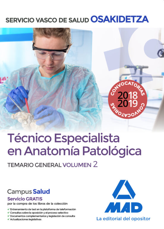 Técnico Especialista En Anatomía Patológica Del Servicio Vasco De Salu