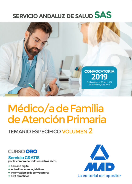 Médico De Familia De Atención Primaria Del Servicio Andaluz De Salud. Temario Específico Vol 2
