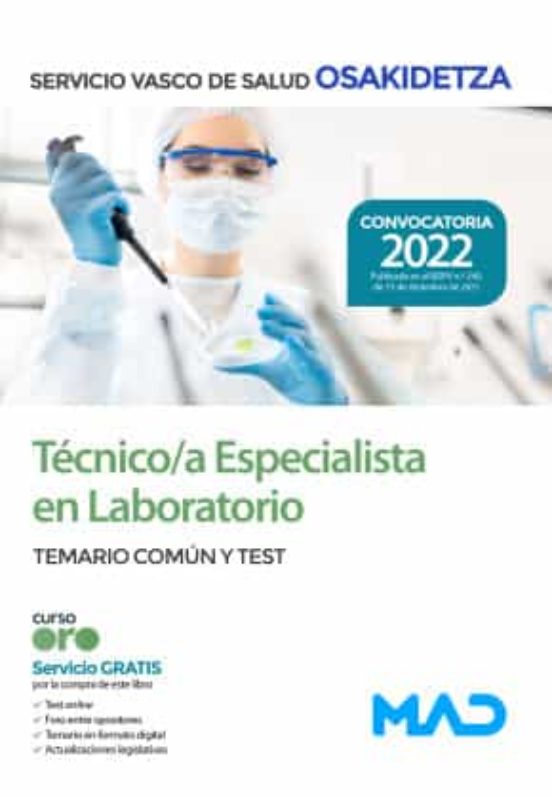 Técnico/a Especialista En Laboratorio De Osakidetza  Servicio Vasco D