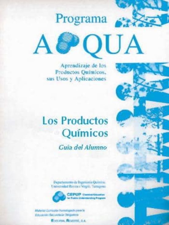 Programa Aqua. Los Productos Quimicos. Guia De Alumno