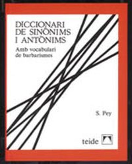 Diccionari De Sinonims I Antonims Amb Vocabulari De Barbarismes