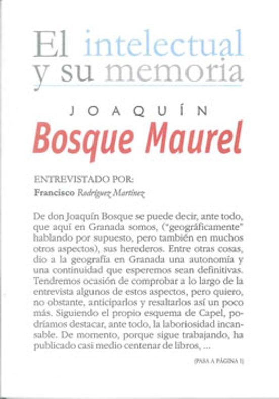 Joaquín Bosque Maurel