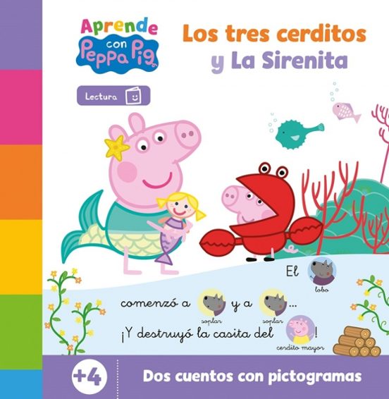 Peppa Pig. Lectoescritura - Aprende Con Peppa. La Sirenita Y Los Tres