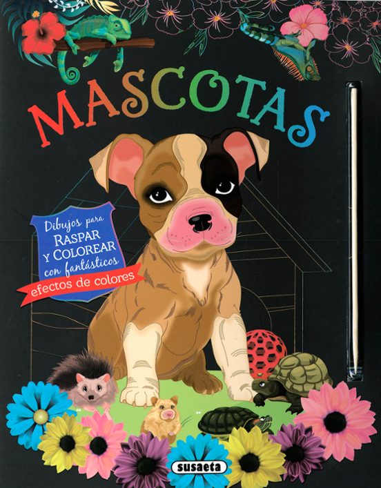 Mascotas. Dibujos Para Raspar Y Colorear