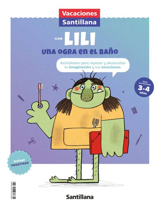 Vacaciones Santillana Con Lili Una Ogra En El Baño 3/4 Años Ed 2021