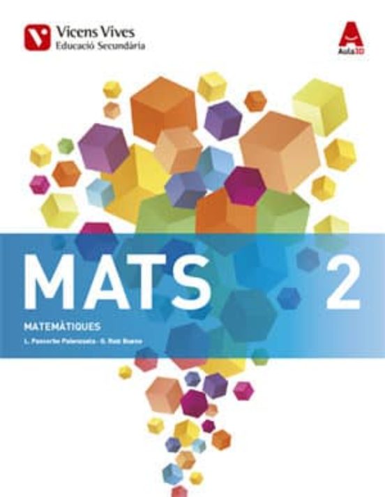 Portada de Matematiques 2º Eso Aula 3d Ed 2016 Catala