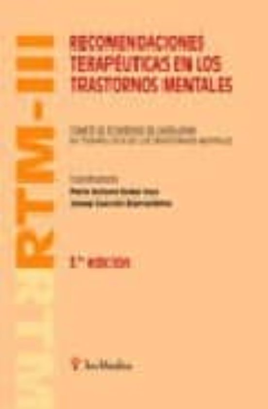 Rtm-iii: Recomendaciones Terapeuticas En Los Trastornos Mentales