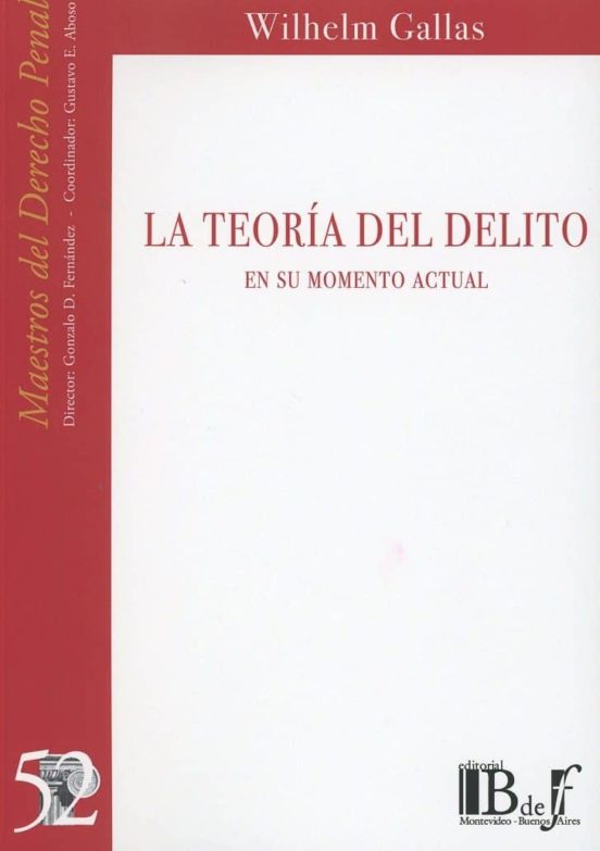 Teoría Del Delito En Su Momento Actual