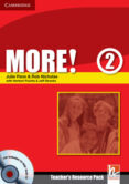 MORE!: TEACHER S RESOURCE PACK WITH TESTBUILDER CD-ROM/AUDIO CD ( NIVEL 2) de PUCHTA, HERBERT 