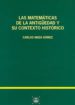 LAS MATEMATICAS DE LA ANTIGEDAD Y SU CONTEXTO HISTORICO de MAZA GOMEZ, CARLOS 