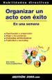 ORGANIZAR UN ACTO CON EXITO EN UNA SEMANA de SALTER, BRIAN  LANGFORD-WOOD, NAOMI 