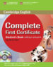 COMPLETE FIRST CERTIFICATE: STUDENT S BOOK WITH CD-ROM di VV.AA. 