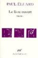 LE LIVRE OUVERT 1938-1944 de ELUARD, PAUL 