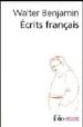 ECRITS FRANAIS de BENJAMIN, WALTER 