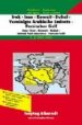 MAPA IRAK, IRAN, DUBAI. REPUBLICA ARABE UNIDA, GOLFO PERSICO (1:2 000000) (FREYTAG AND BERNDT) di VV.AA. 